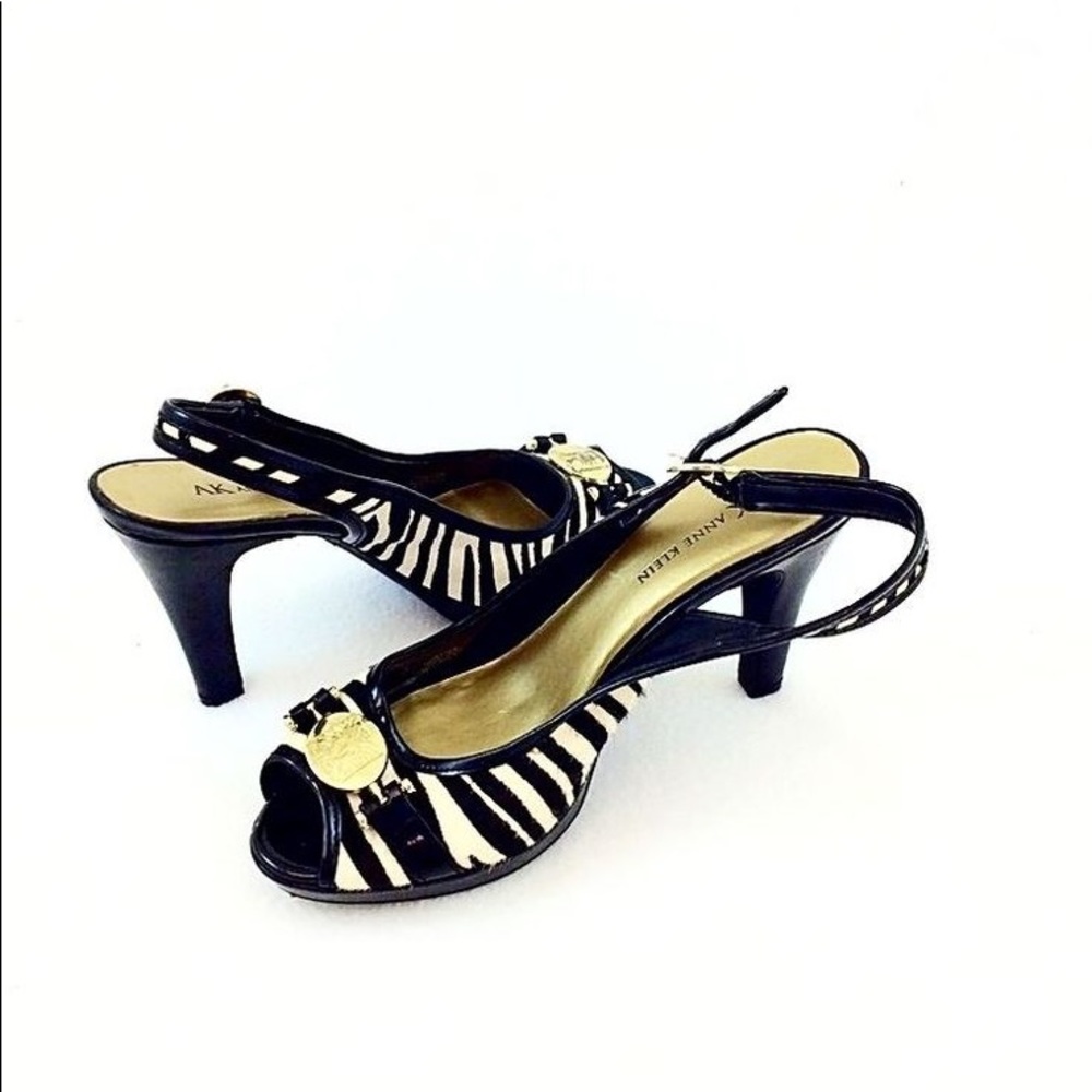 ANNE KLEIN iFlex Sling Real Fur 10 M Zebra 🦓